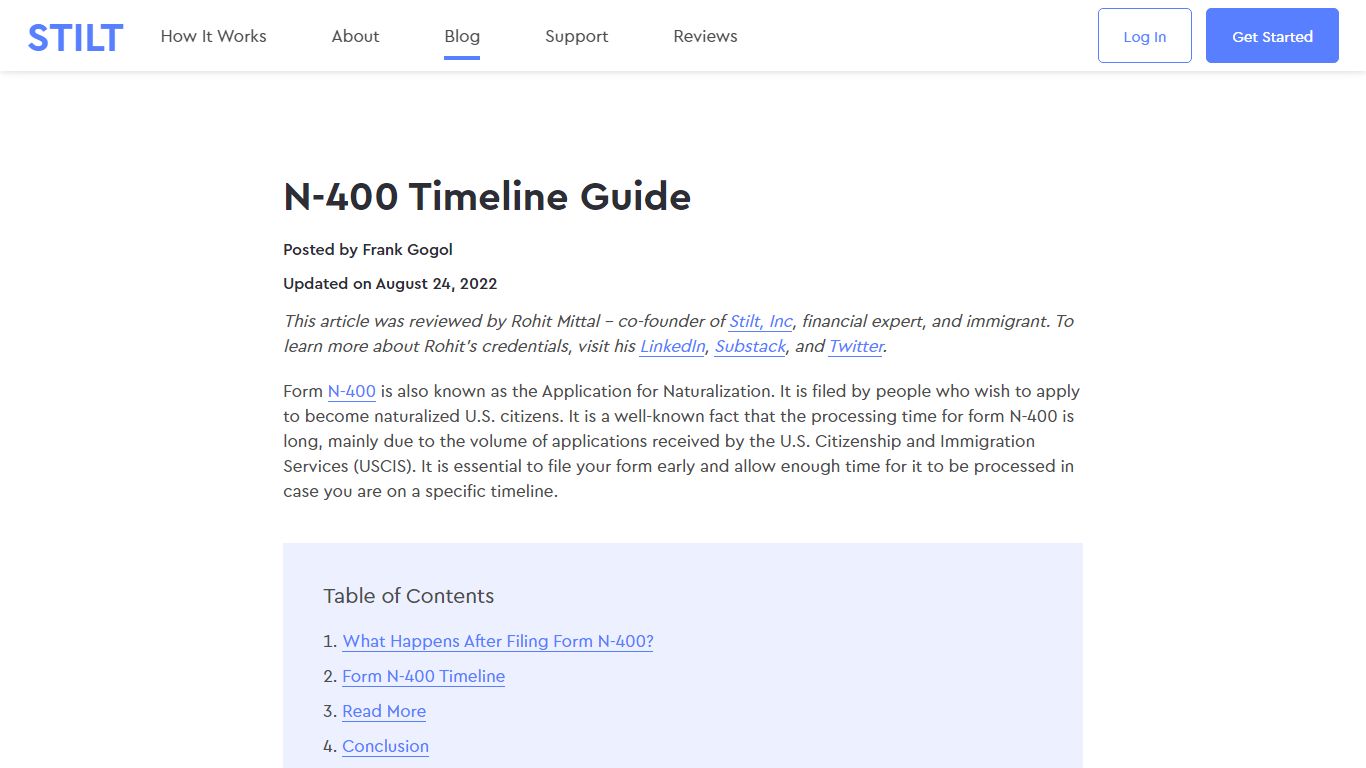 COMPLETE guide to the N-400 timeline after submission [2022] - Stilt Blog